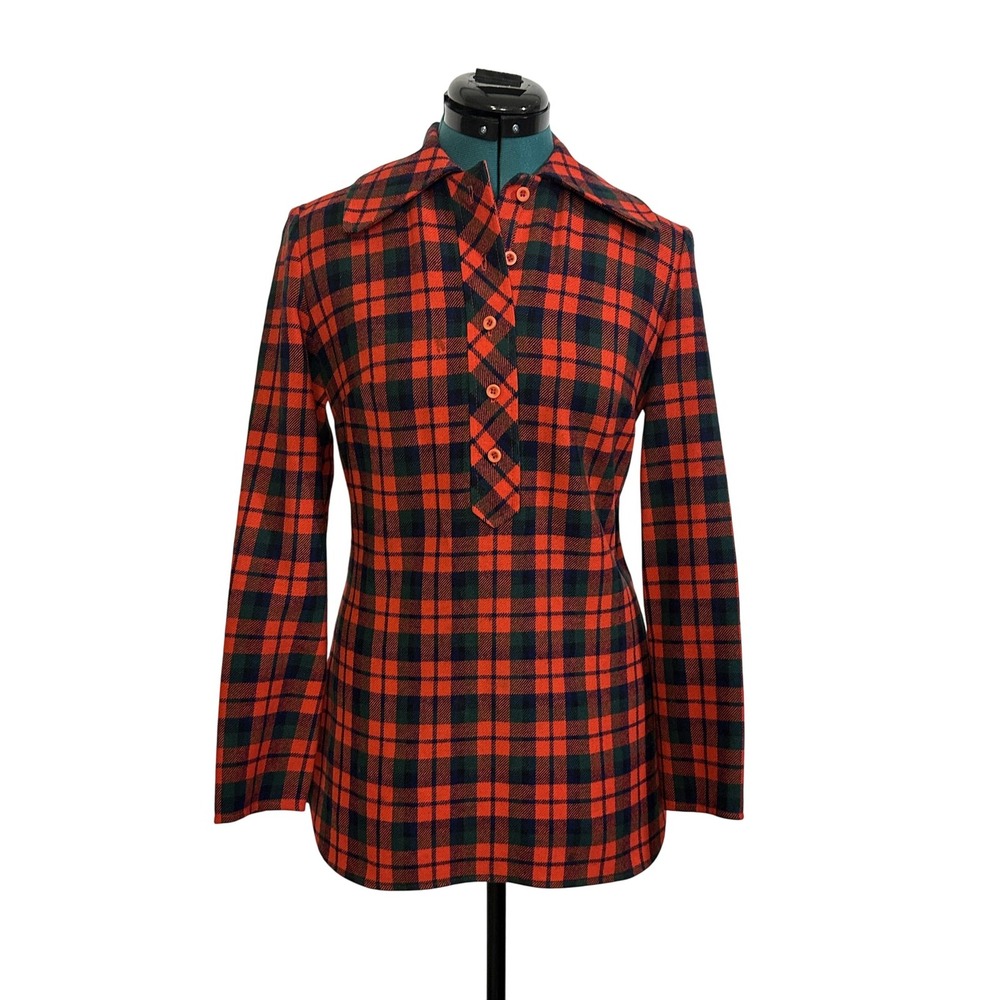 Pendleton Red and Black Plaid Button-Down Shirt